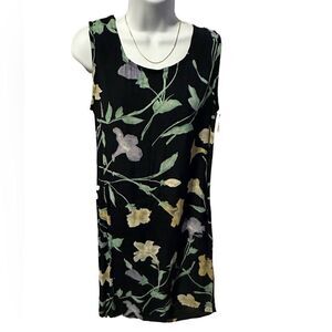 Dressing Clio Black Floral Sleeveless Summer Dress Women’s Size Small New